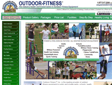 Tablet Screenshot of outdoor-fitness.com
